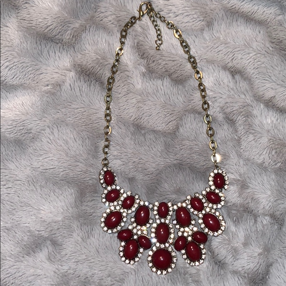 💥BOGO! Maroon Statement Necklace